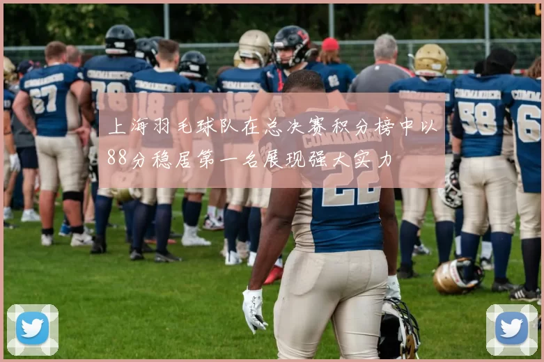 上海羽毛球队在总决赛积分榜中以88分稳居第一名展现强大实力